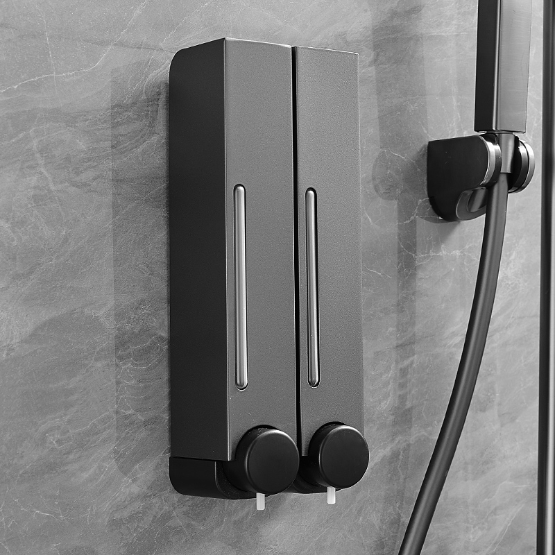Hotel Bathroom Stainless Steel Wall-mounted Wall-mounted Wall-mounted Manual Body Bath Lotion Bottle Box To Soap Liquid Soap Dispenser-Taobao