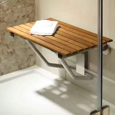 Anmon elderly bathroom shower chair shower chair bathroom stool non-slip people with physical and mental disabilities bathing chair pregnant woman solid wood shoe stool
