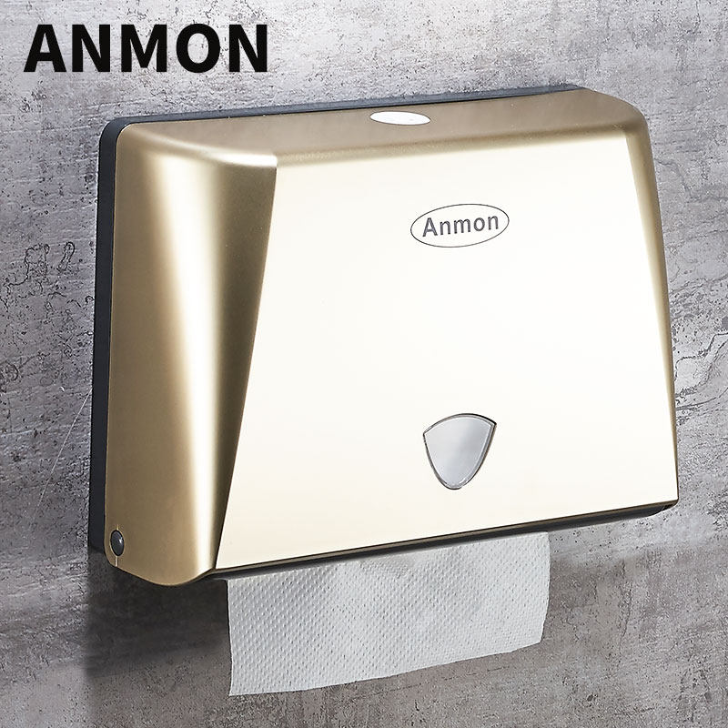 Anmon免打孔卫生间洗手台擦手纸巾盒壁挂式厕所抽纸盒厨房纸巾架