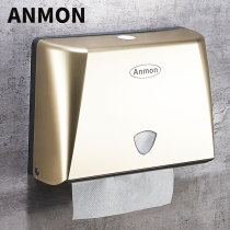 Anmon punch-free toilet wash table hand towel box wall-mounted toilet paper box kitchen tissue rack