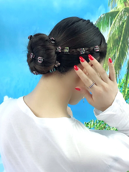 Hàn Quốc kẹp tóc nhỏ thép kẹp tóc bắt dát rhinestone lấy chuck tóc thẻ bangs clip mini đầu clip phụ kiện tóc - Phụ kiện tóc