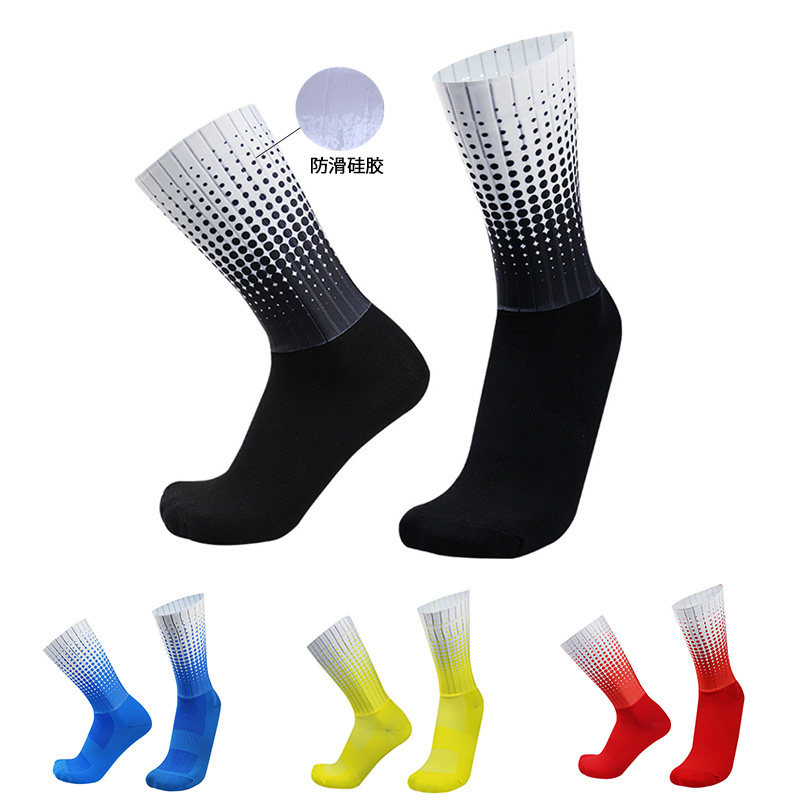 New Summer Dot Cycling Socks Aerodynamic Cycling Socks Silicone Aero Soc