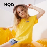 MQD Футболка, детская летняя одежда, детская одежда, в корейском стиле, оверсайз, короткий рукав
