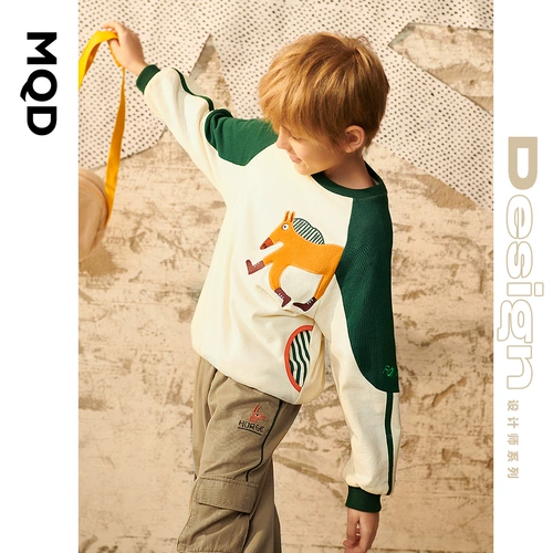 Дизайнерская летняя одежда, демисезонная детская толстовка, круглый воротник, подходит для подростков