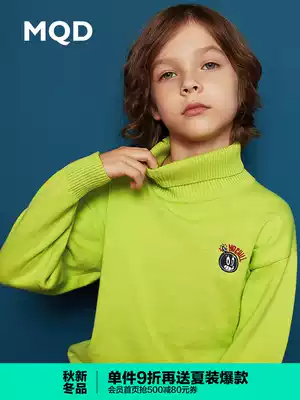Anti-season]MQD children's clothing men's and women's children's winter new bottoming pullover sweater, big children's Western style thickened and warm