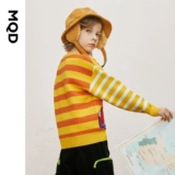 MQD Трикотажная летняя одежда, осенний детский свитер, подходит для подростков, круглый воротник, 2020