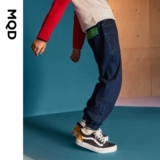 MQD Летняя одежда, детские штаны, джинсовые осенние джинсы, подходит для подростков, в корейском стиле, в западном стиле