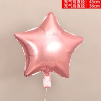 [藕色 18寸五角星粉2个]