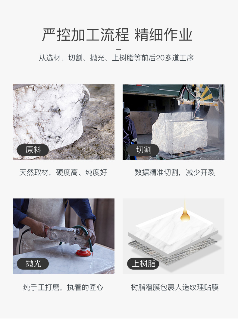 Ánh sáng Bắc Âu sang trọng đá cẩm thạch bàn cà phê TV kết hợp tủ đồ nội thất đơn giản căn hộ nhỏ phòng khách gỗ rắn bàn trà lưu trữ tủ - Bàn trà bàn trà giá rẻ