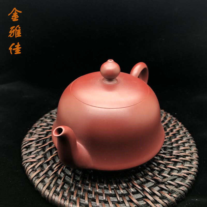 潮州手拉紫砂壺章燕城手工朱泥茶壺全手工紫砂壺-Taobao-Tmall