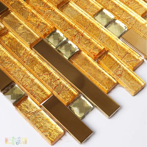 Металлическая стеклянная мозаика на стену