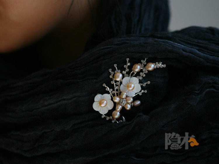 Broche femme en Nacre - Ref 1174650 Image 15