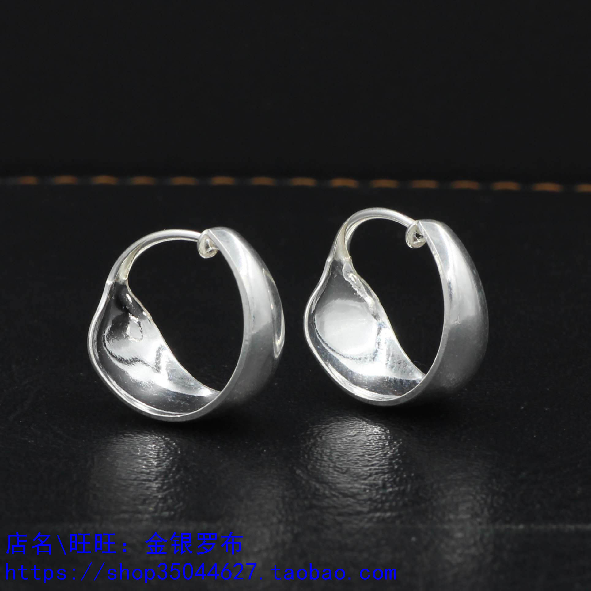 Men's Earrings Pure Silver Ear Ring Ear Pendant Earrings Tibetan Mongolian Earrings Earrings Earrings Spot National
