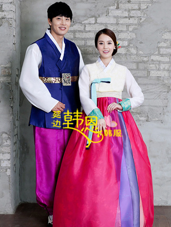 Traditional korean dress for man and woman man
