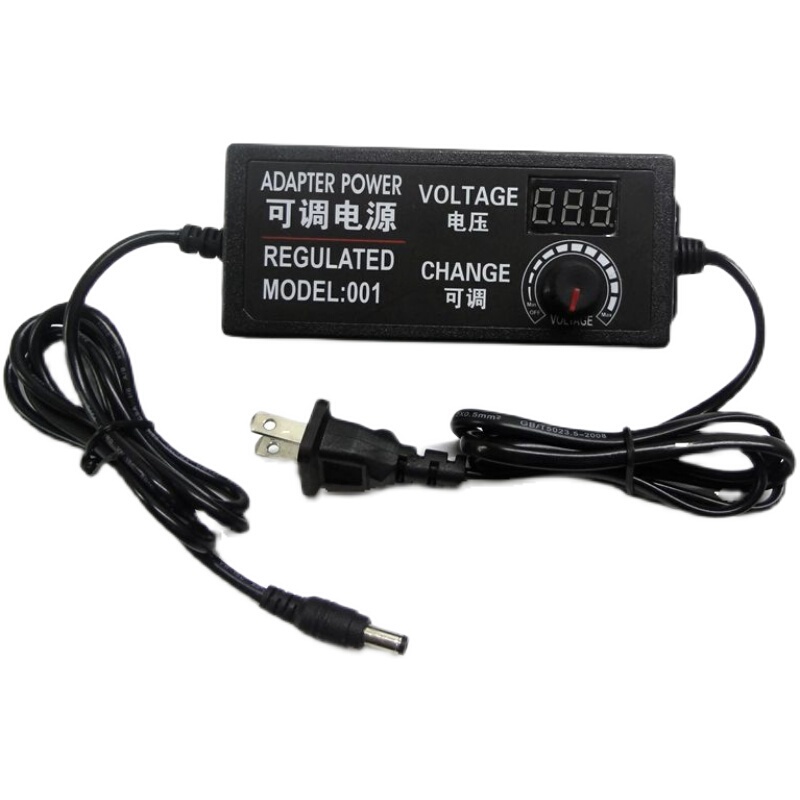 3-12V Adjustable Voltage Dc Power Adapter with Stepless Speed and Dimming Adjustment 3-12V6A with Display Multi-Purpose 60W