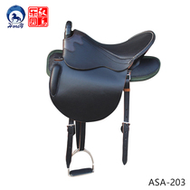 Promotional full cowhide saddle military saddle tourist saddle full set of accessories 9-piece set of high-quality horse farm saddle