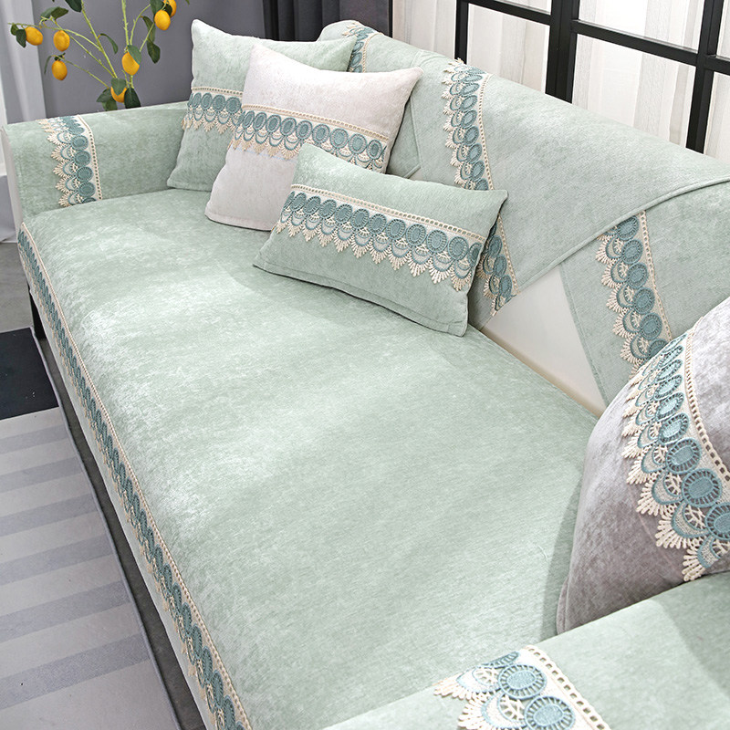 2021 new snow Neil sofa cushion light and luxurious modern minimalist Season Universal Non-slip Cover Cloth Towel Cushion Cover