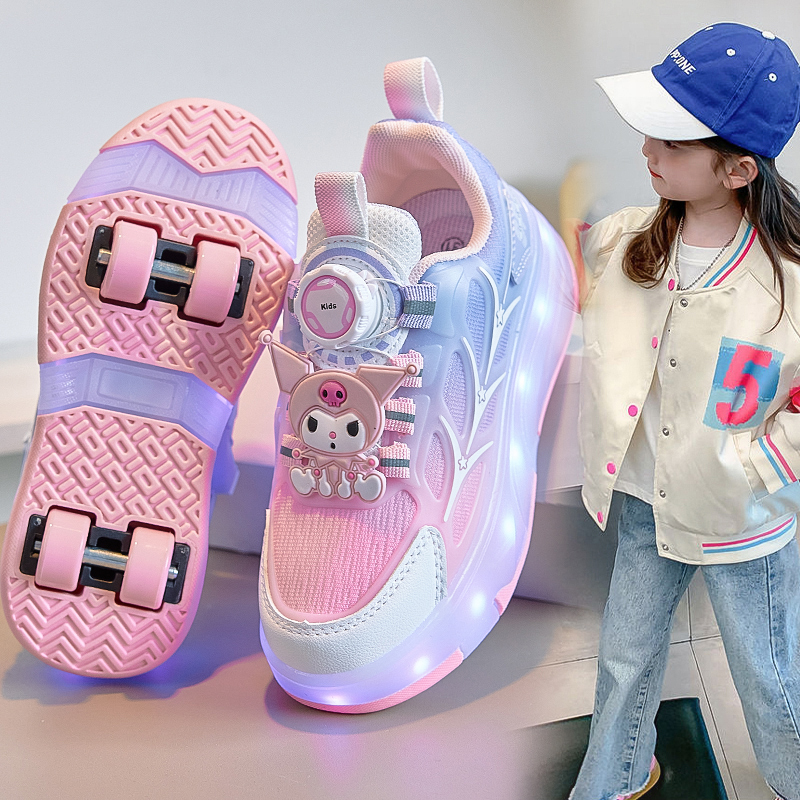 Roller Shoes for Girls, Children's Flashing Light Shoes, 2026 Spring New Model, Roller Skates for Older Children, Boys' Roller Shoes