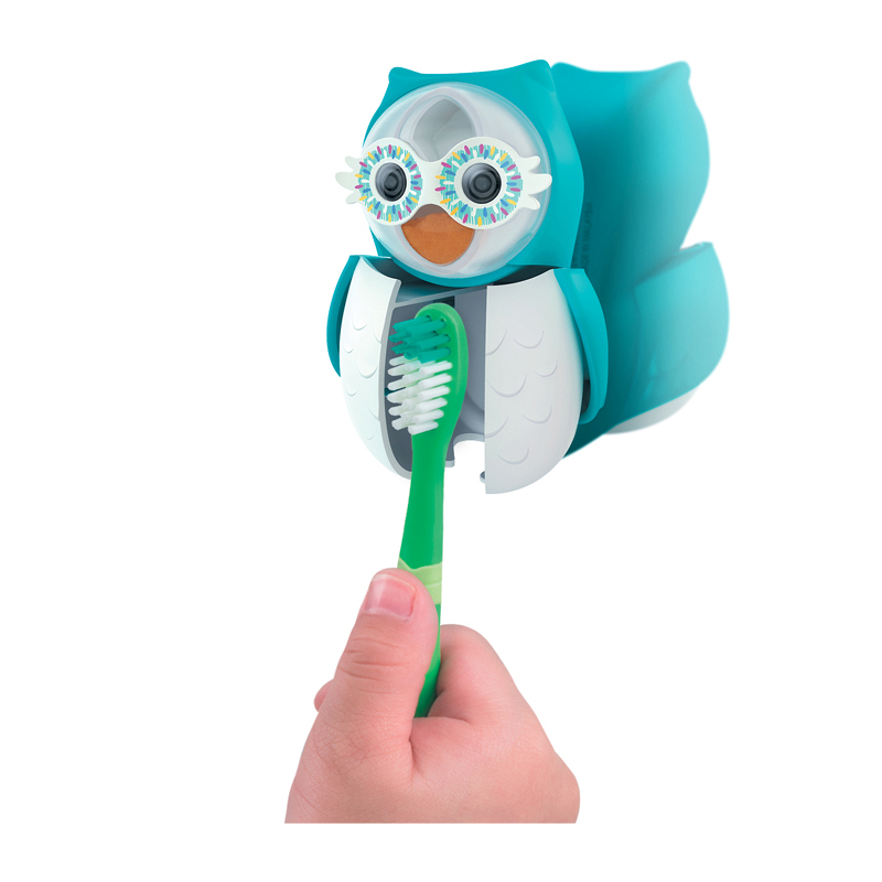 Malaysia Toothbrush Holder Flipper Owl Authorized Children's Sucker Toothbrush Holder Bolulu Shake Same Model