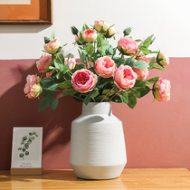 Jane OAllen simulation rose bliss rose vase set living room table decoration flowers dry bouquets