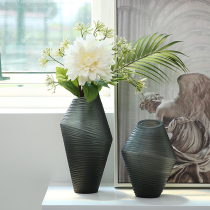 Stained glass vase Modern Nordic American Model House Creative Home Decoration Living Room Floral Decoration