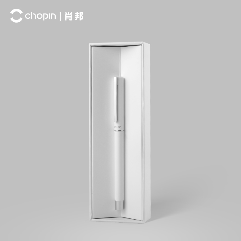 Chopin Chopin neutral pen shimmer metal thin rod pen signature pen male and female students with adult office business advertising pen black water-based pen custom pen gift pen gift box engraving custom logo