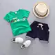 Váy bé trai hè 2018 set đồ mới cho bé tay áo ngắn cho bé mùa hè hai mảnh phiên bản Hàn Quốc của quần áo trẻ em mùa hè dành cho trẻ em - Phù hợp với trẻ em shop quần áo trẻ em đẹp