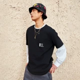 Vans, черная футболка подходит для мужчин и женщин, для влюбленных, с печатью вашего логотипа, свободный крой