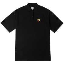 Vans Official Womens Cotton Dress Black Strawberry Polo Neck