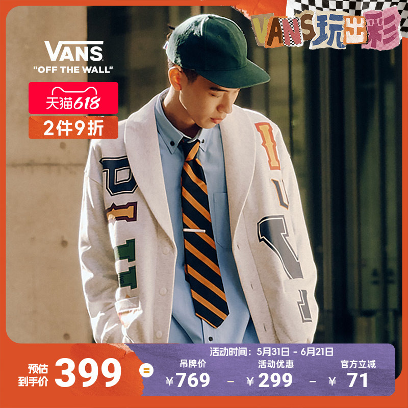 Vans Official Tokyo Design Collective Men's and Women's Couple's Oxford Long-Sleeved Shirt Vans Official Tokyo Design Collective Men's and Women's Couple's Oxford Long-Sleeved Shirt