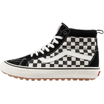 (Good start) Vans official SK8-Hi high-top plus velvet black and white checkerboard hiking shoes MTE-1