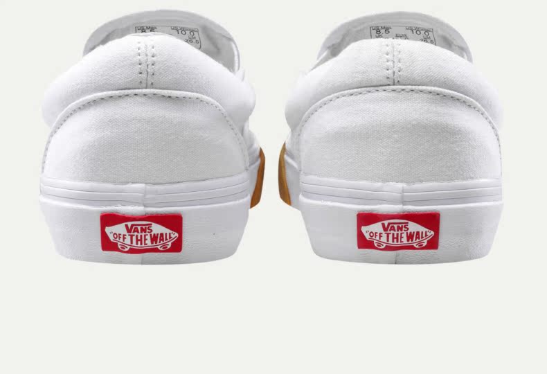 Vans Vans đôi giày mùa hè màu trắng giày vải CLASSIC SLIP-ON | VN0A38F7Q8R jordan xám trắng