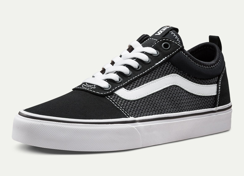 Vans Vans mùa thu giày vải nam màu đen | VN0A3TJZU2N giày da thể thao