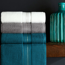 2 towels pure cotton face washing household men and women bath hanging hand towel simple plain color creative couple a pair