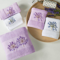 Pure cotton embroidered absorbent square towel female cute face towel Household small towel square square cotton handkerchief handkerchief