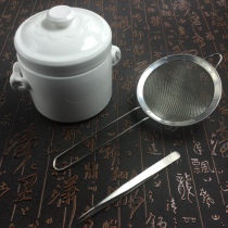  Birds nest hair pick tweezers clip White birds nest tool Easy hair removal cleaning tool Three-piece combination two-piece set