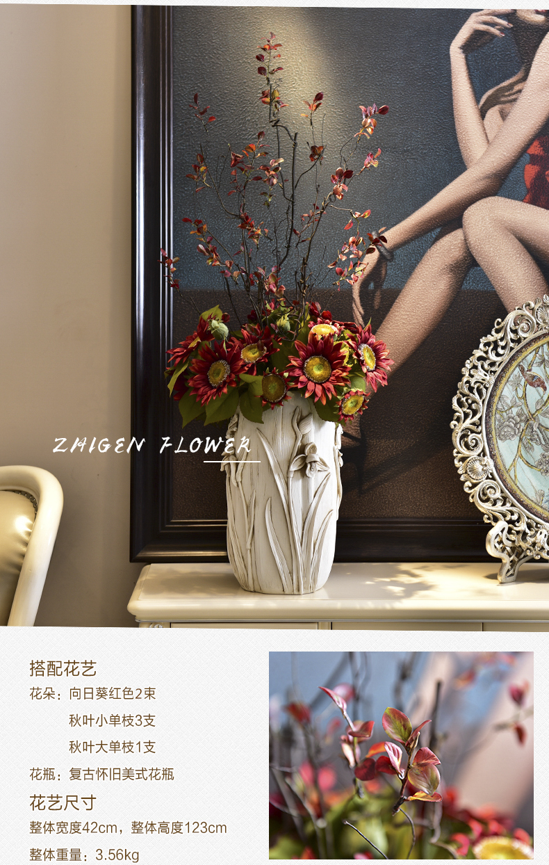 Zhigen mô phỏng cây xanh cây hoa giả dán lá mùa thu lá khô cành hoa mềm mại sắp xếp chụp ảnh đạo cụ - Hoa nhân tạo / Cây / Trái cây cây phong giả