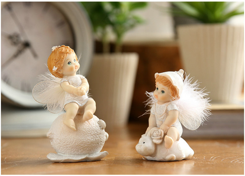 Hoa cổ tích thiên thần trang trí sáng tạo nhựa phòng khách tủ rượu trang trí đồ trang trí Tanabata quà tặng cho bạn gái cách decor phòng ngủ