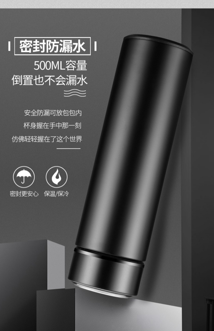 500ml dung tích lớn chân không cốc cầm tay nam cao cấp doanh nhân nam và nữ cốc nước tách trà tùy chỉnh bình giữ nhiệt 500ml