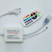 220V colorful light with RGB smart color remote control Bluetooth color light with four-pin plug manual controller