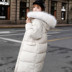 2019 in áo khoác mùa đông dày mới xuống phụ nữ bông Quần áo trong bông đầu gối Hàn Quốc phiên bản lỏng lẻo dài vừa quần áo bông 