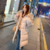 Quần áo cotton nữ dài 2019 áo mới mùa đông học sinh sang trọng áo khoác cotton xuống áo bông dày dịch vụ bánh mì - Bông áo khoác mũ lông nữ Bông