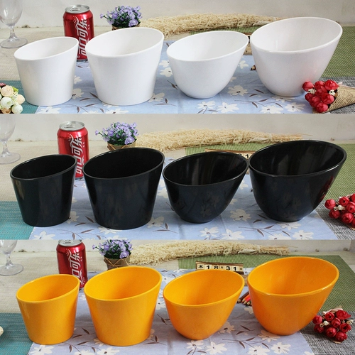 Горячий горшок с наклоненным ковшом коврик Коммерческий цвет приправы приправы Mights Имитация фарфоровой посуды Hot Pot Ресторан