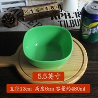 5,5-дюймовая зеленая квадратная чаша