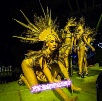 New Bar DJ Acting Ds Party Feather Sexy Costumes