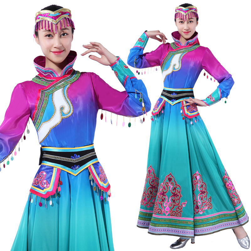 Style Huimei new Mongolian dance costume stage costume minority dance performance costume customization