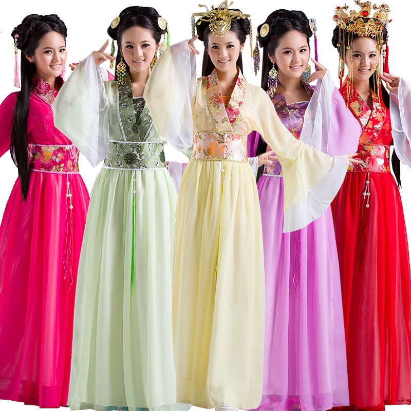 Happy Seven Fairy Costume Hanji Palace Tang Dynasty Ancient Clothing Ancient Fashion Ancient Fashion