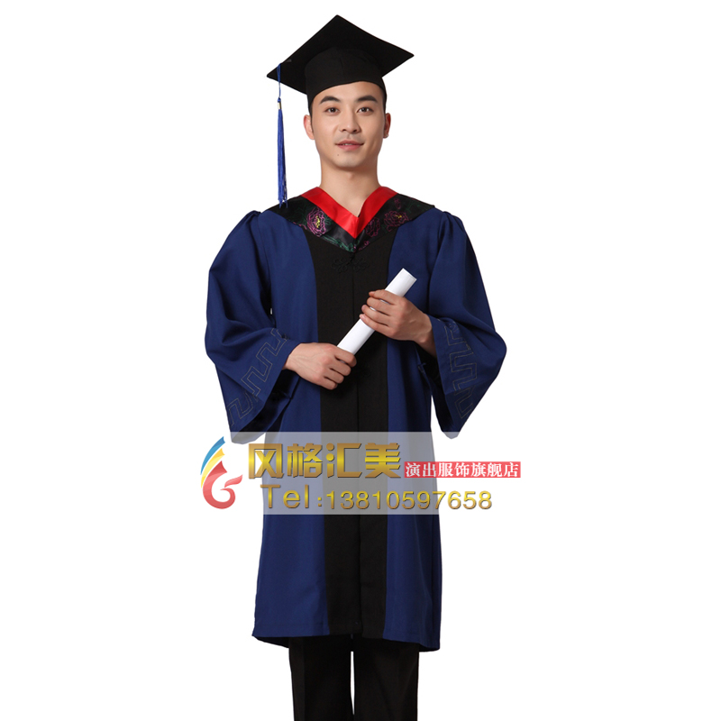 Hat OFT Quần áo Cử nhân phong cách Huimei tốt nghiệp Thạc sĩ Bằng Gown Cử nhân