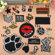 ສີດໍາ embroidered badge patch patch down jacket clothes jeans diy decoration hole applique