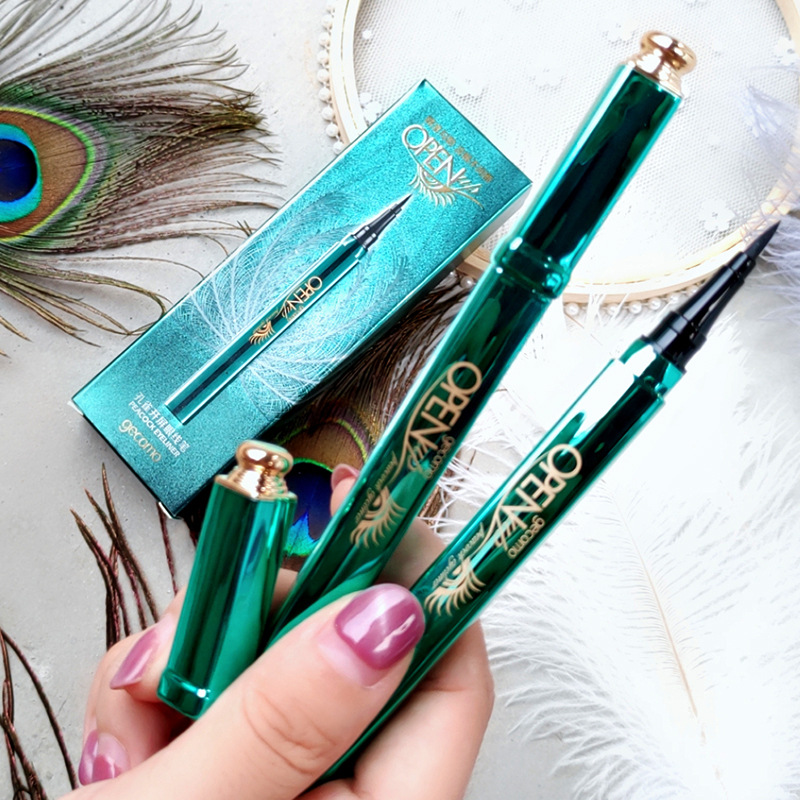 Waterproof eyelink pen not easy to dye and anti-sweat lasting not easy to dehydrate extremely fine swimming exclusive new hands beginners